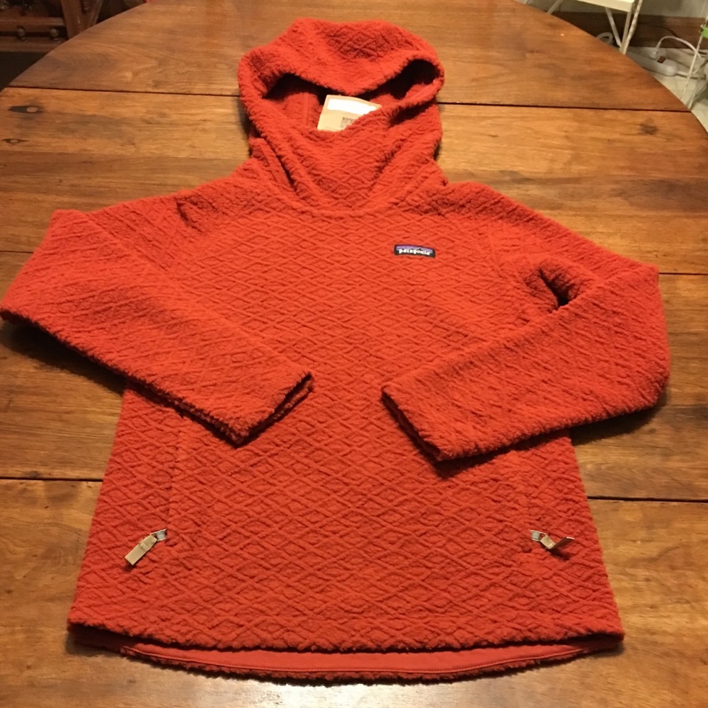 NWT Patagonia diamond Capra hoodie roots red small